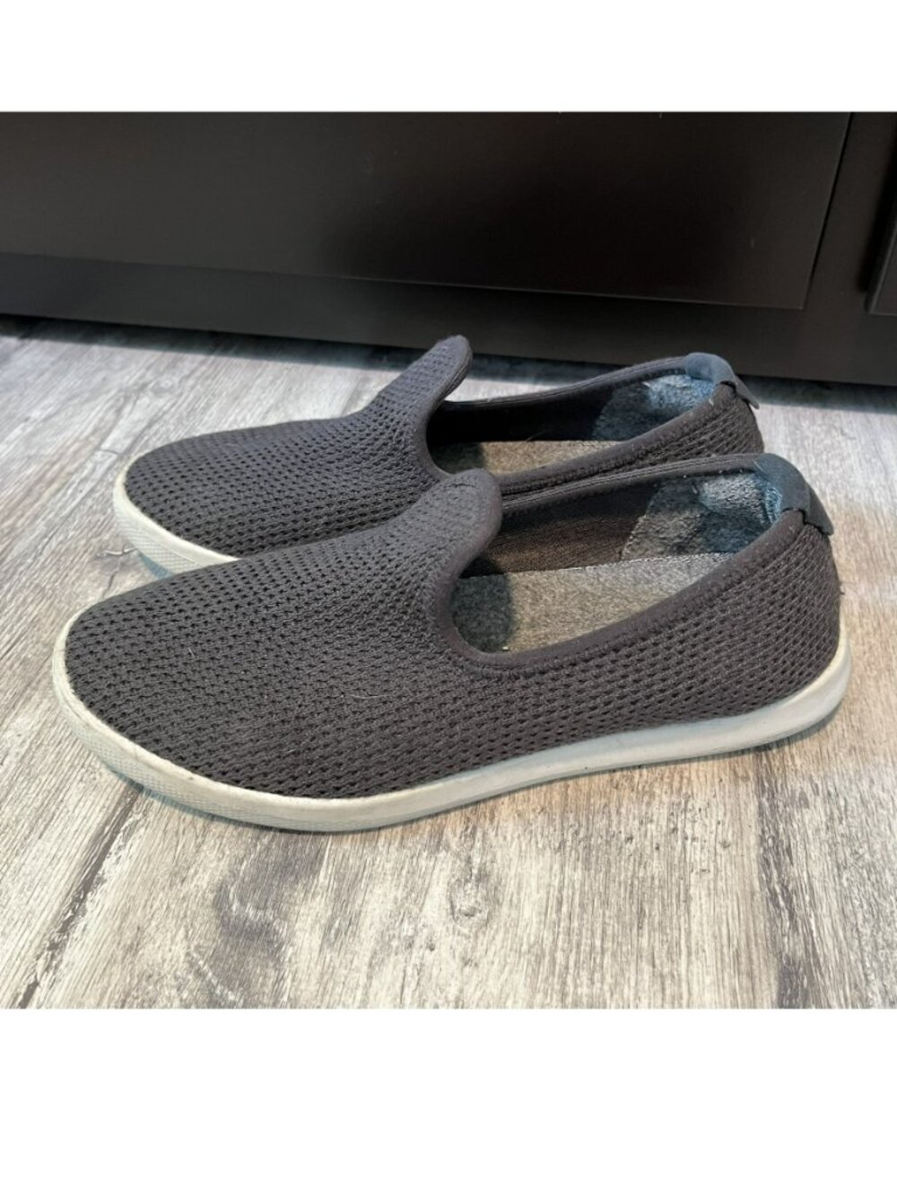 Allbirds Tree Loungers Loafers,  Dark Gray + White Sole, Women's US 6